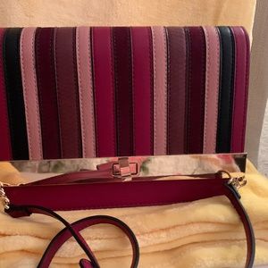 ALDO multi colored striped crossbody purse